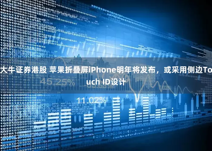 大牛证券港股 苹果折叠屏iPhone明年将发布，或采用侧边Touch ID设计